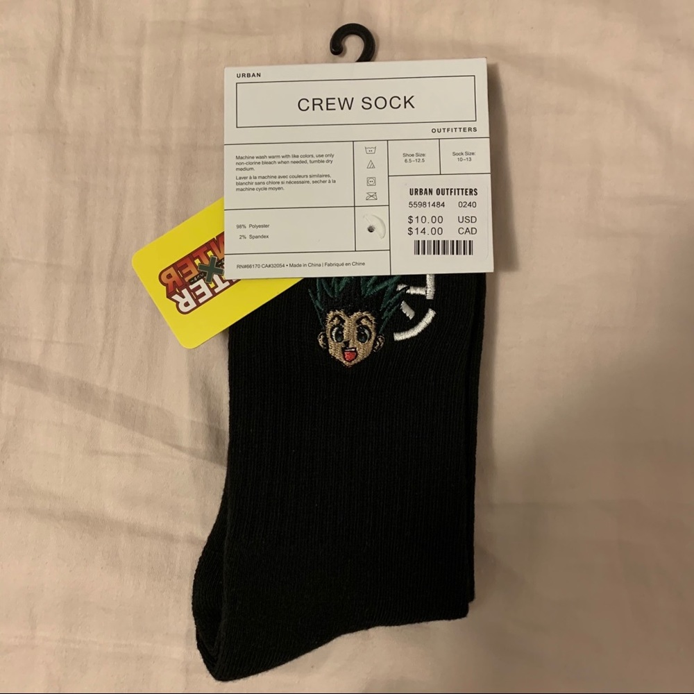 Hunter x Hunter Crew Socks Urban Outfitters